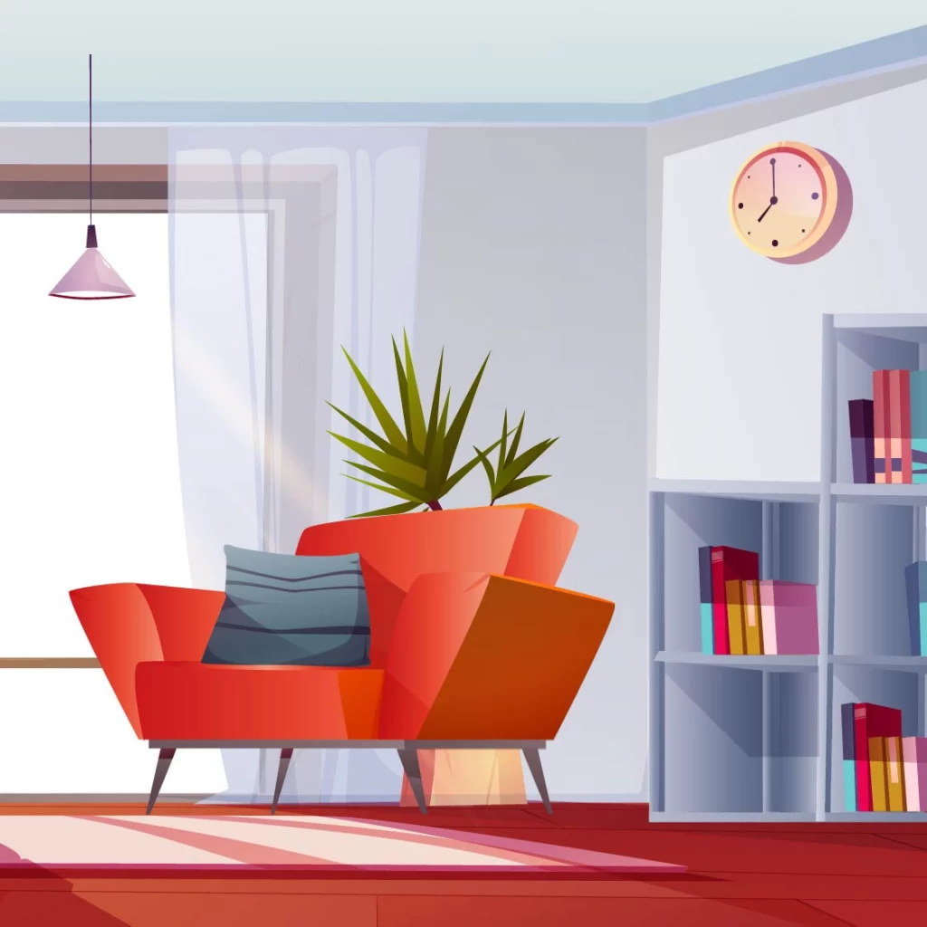 Eine Illustration der Praxisräume.